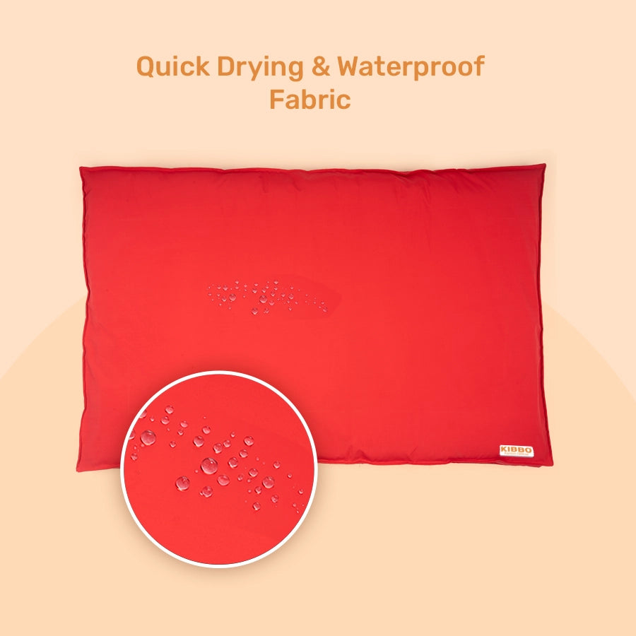 Waterproof Flat Bed, Red (BOGO)