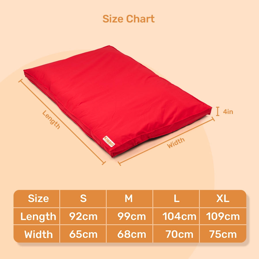 Waterproof Flat Bed, Red (BOGO)