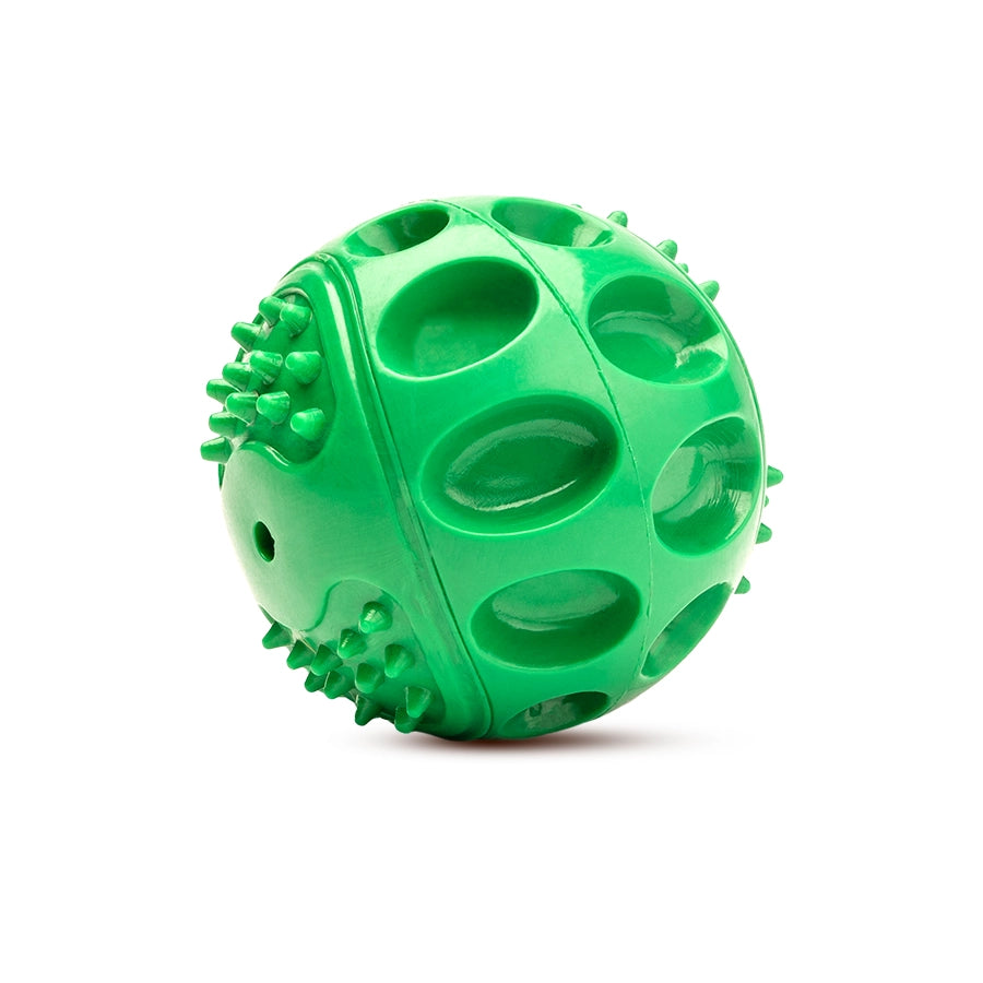 Rubber Toy, Squeaky Ball, Green Pack1