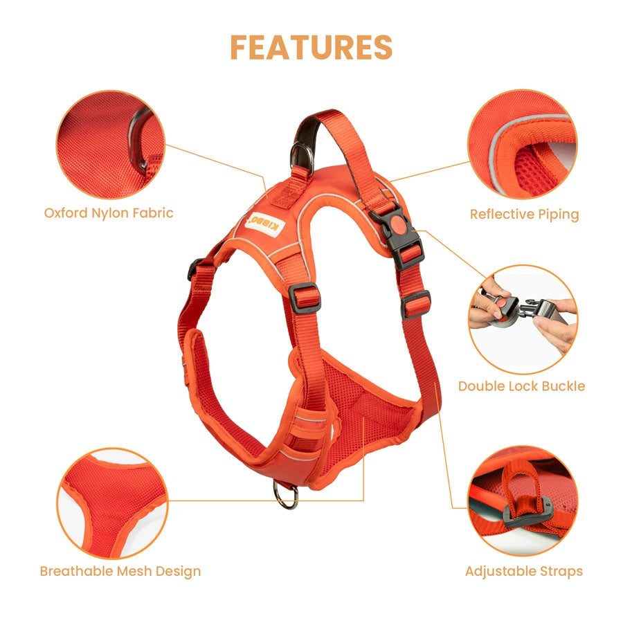 Reflective Vest Harness, Red