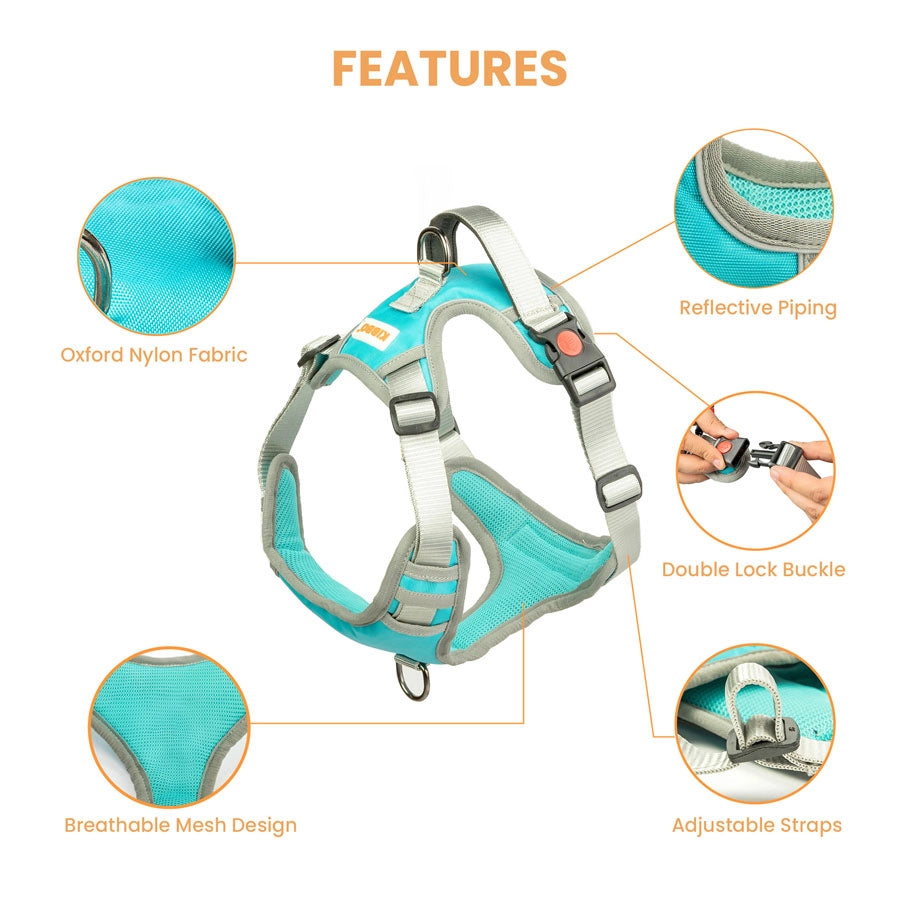 Reflective Vest Harness, Sea Green
