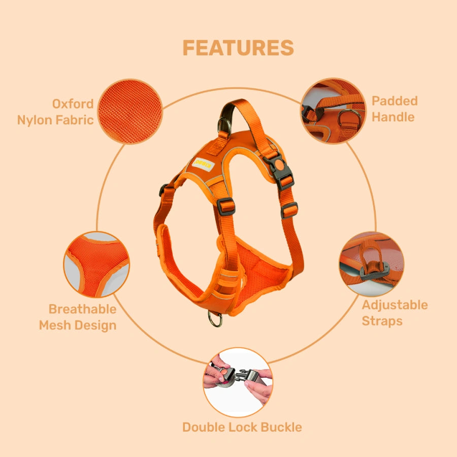 Reflective Vest Harness, Orange