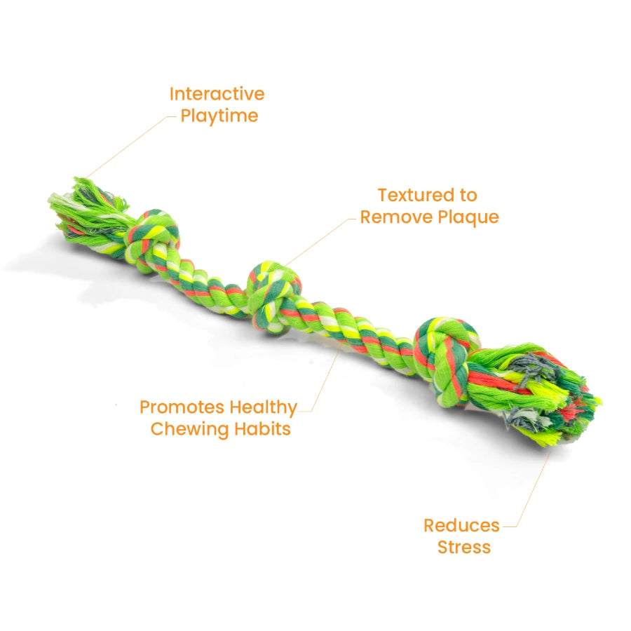 Rope Toy, Three Knot Tug