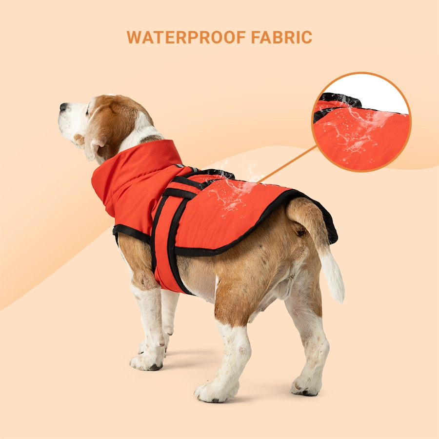 Waterproof Reflective Jacket, Red, Pack1