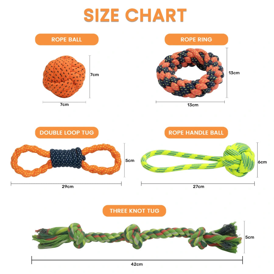 Rope Toy, Three Knot Tug