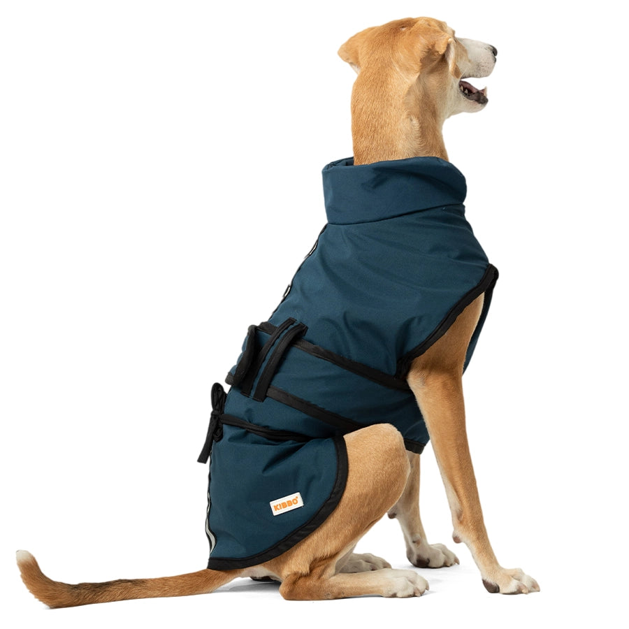 Waterproof Reflective Jacket, Blue, Pack1