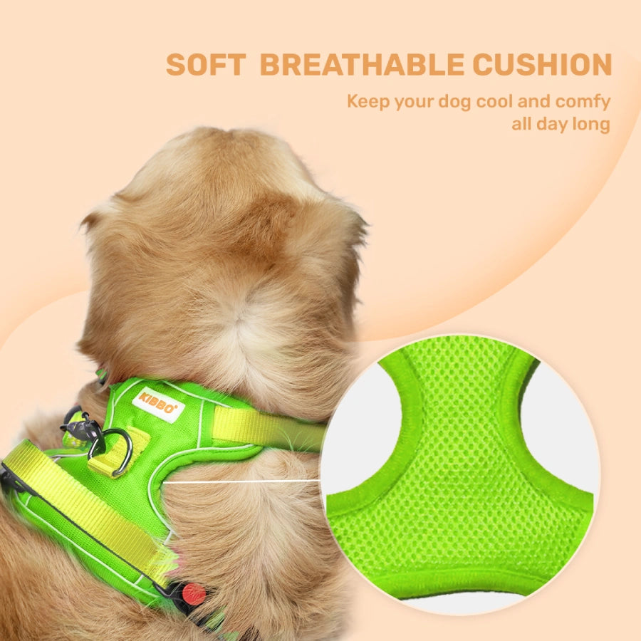 Reflective Vest Harness, Neon Green