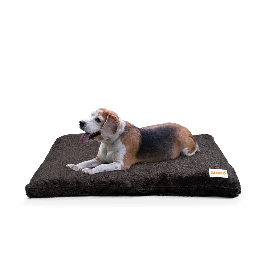 Faux Fur Flat Bed, Grey