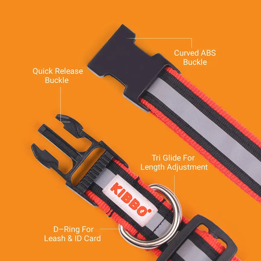 Reflective Collar, Red, Pack of 2